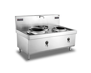 電磁雙頭雙尾小炒爐 尺寸:1800x1100x800+450mm